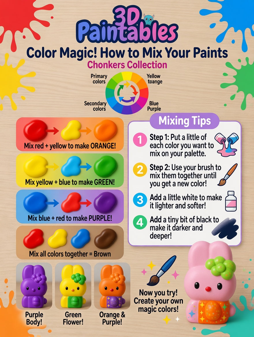 3D Paintables! Luna the Bunny - Paint Your Own Kit