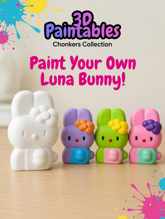 3D Paintables! Luna the Bunny - Paint Your Own Kit
