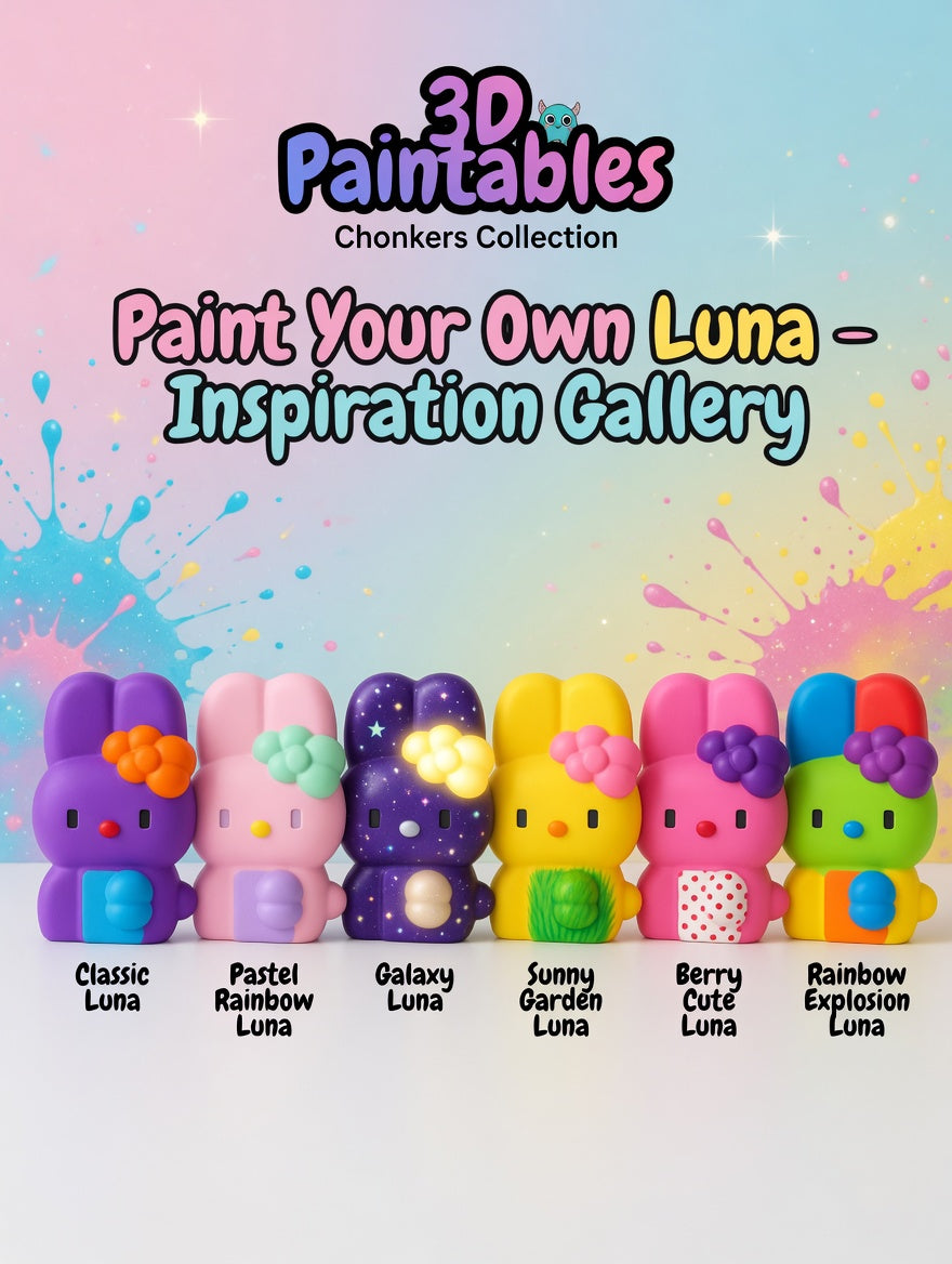 3D Paintables! Luna the Bunny - Paint Your Own Kit